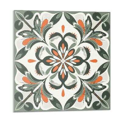 Panel ścienny Kwiatowy motyw z zielonymi liśćmi