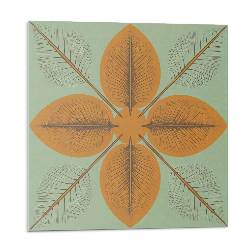 Panel ścienny Symetryczne liściaste motywy