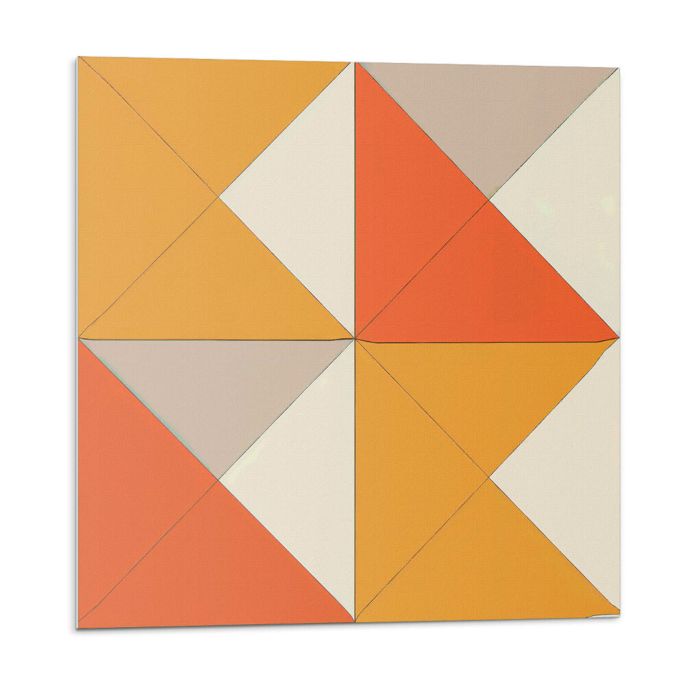 Panel ścienny Trójkątne wzory w harmonijnym układzie