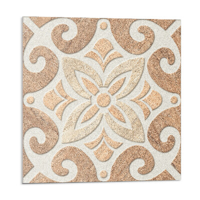 Płyta na ścianę Kwiatowy motyw z dekoracyjnymi detalami