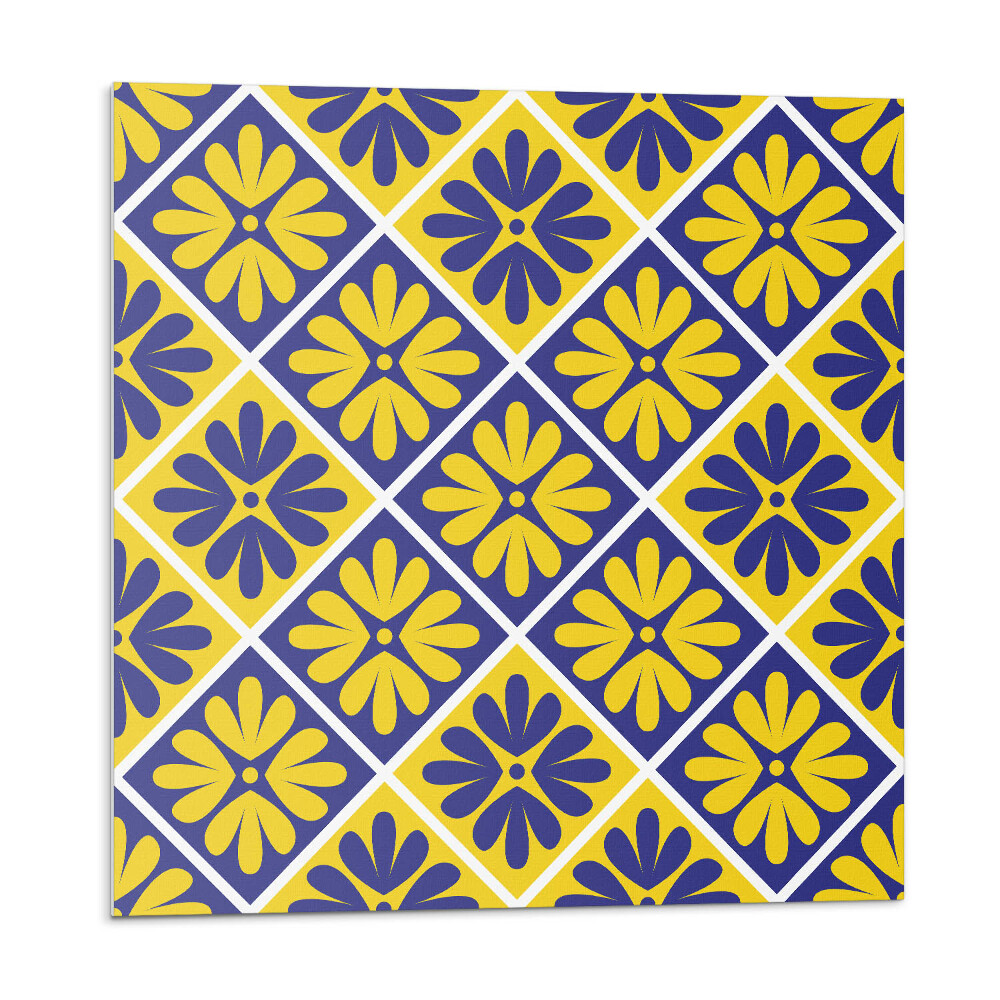 Panel ścienny Kwiatowy wzór w rombowym układzie