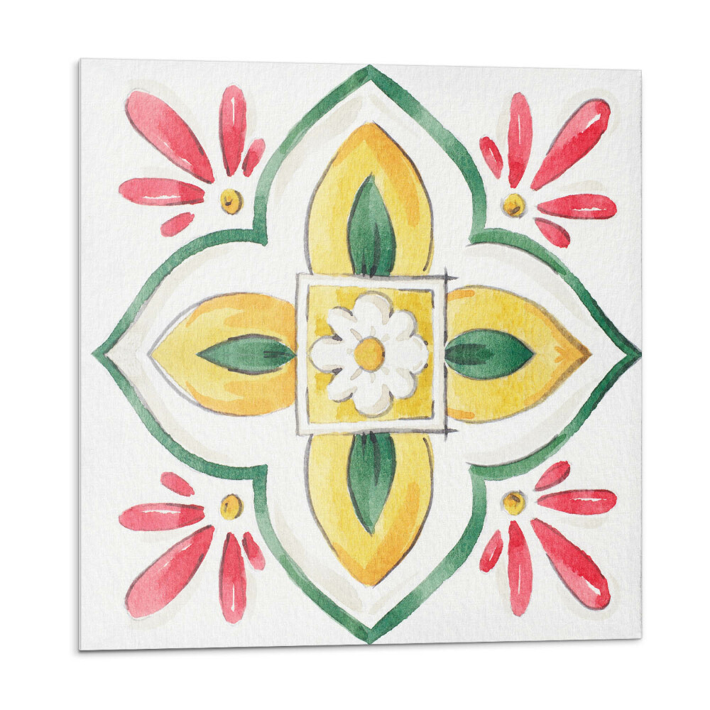 Płyta na ścianę Kwiatowa kompozycja w obramowaniu