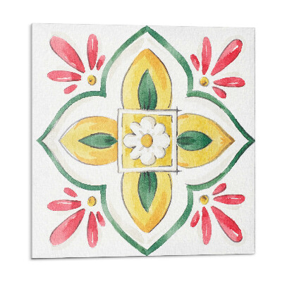 Płyta na ścianę Kwiatowa kompozycja w obramowaniu