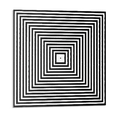 Panel ścienny Wzór koncentrycznych linii w kwadratach
