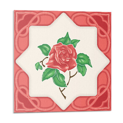 Płyta na ścianę Kwiatowy układ w eleganckiej ramie