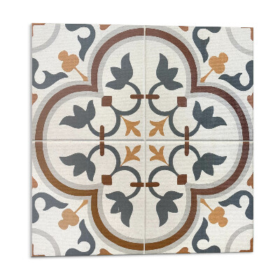 Panel ścienny pcv Kwiatowy motyw w kratkę