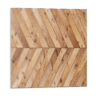 Panel ścienny Skośny układ desek w motywie graficznym