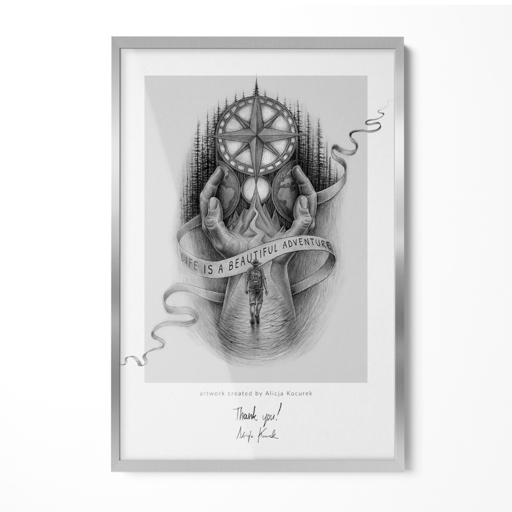 Ramka na zdjęcia na ścianę srebrna 40x60 cm