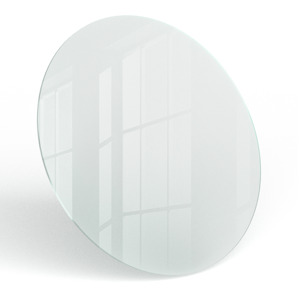 Okrągły blat do stolika półprzezroczysty