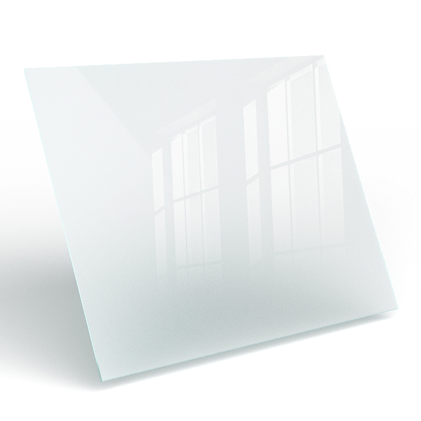 Szklany blat prostokątny półprzezroczysty