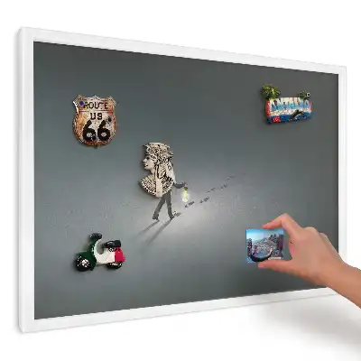 Ozdobna tablica na magnesy Wędrowiec w mroku