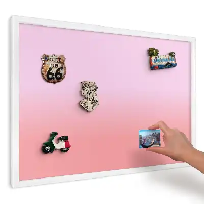 Tablica na magnesy z lodówki Gradient róż i łosoś
