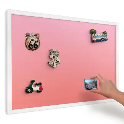 Ozdobna tablica magnetyczna Gradient róż i pomarańcz