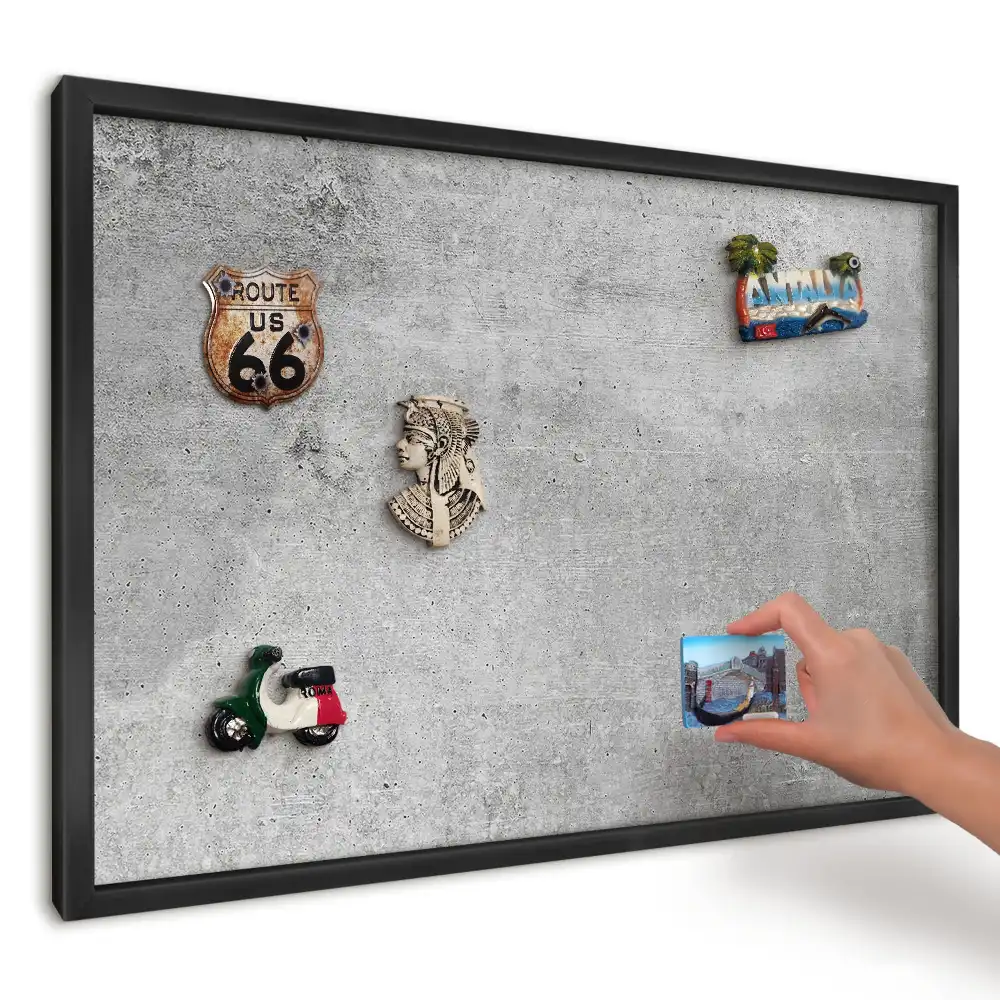 Tablica magnetyczna loftowa betonowa minimalistyczna