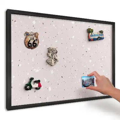 Tablica magnetyczna do kuchni wzór delikatne terrazzo