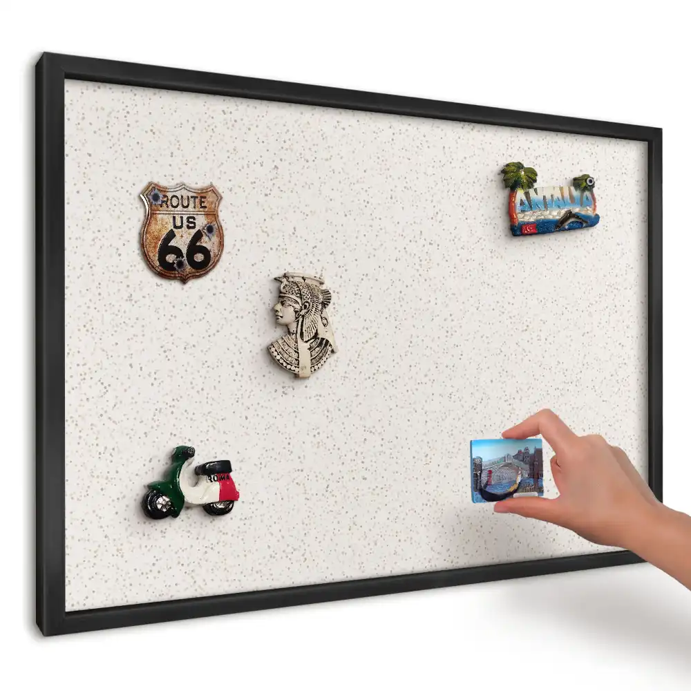 Tablica magnetyczna beżowe kropki na kremowym tle