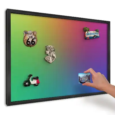 Tablica magnetyczna do kuchni intensywny tęczowy gradient