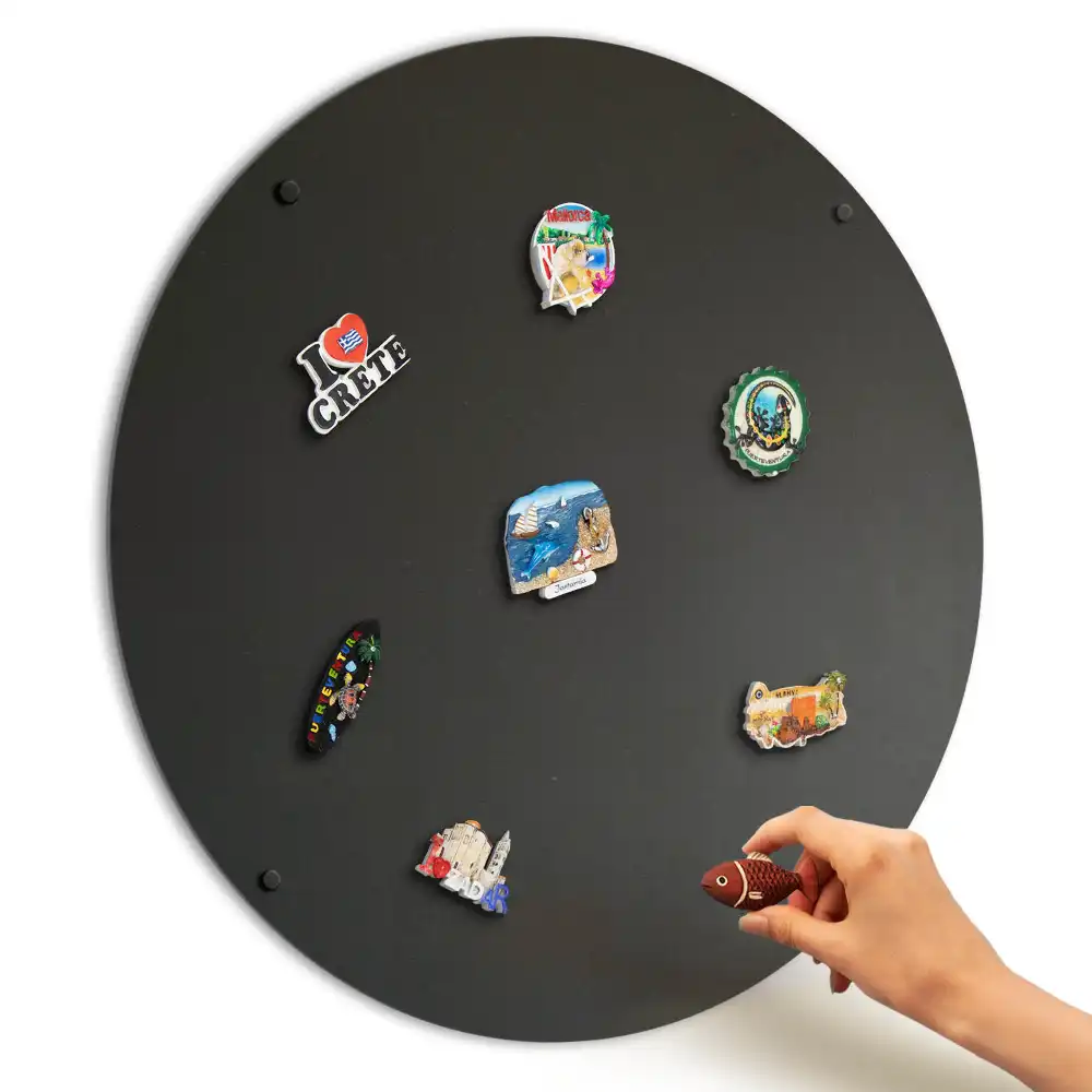 Tablica na ścianę na magnesy okrągła fi70 cm