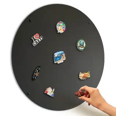 Tablica na ścianę na magnesy okrągła fi70 cm
