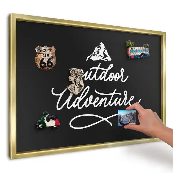 Magnetyczna tablica na ścianę Grafika outdoor przygoda