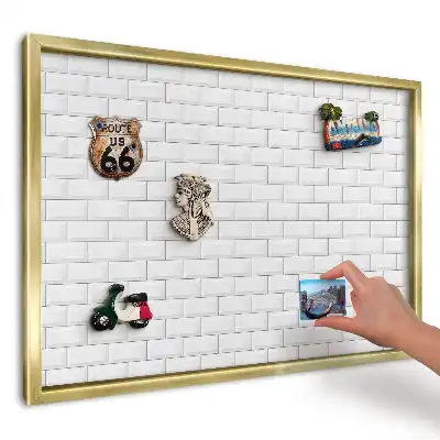 Minimalistyczna tablica na ścianę na magnesy Świeżość