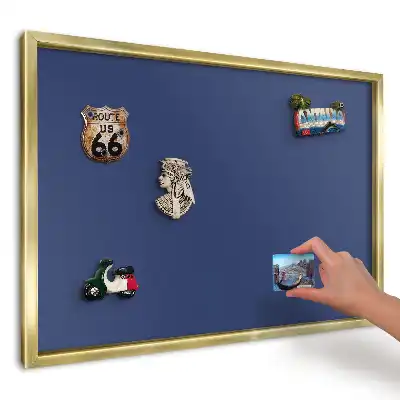 Tablica magnetyczna na ścianę w kolorze minimalistycznego głębokiego granatu