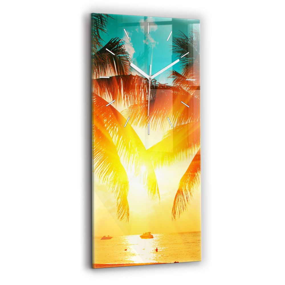 Zegar ścienny pionowy Wakacje Odpoczynek Lato