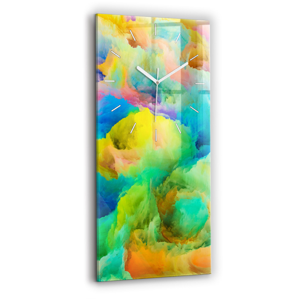 Zegar ścienny pionowy Fraktalna Tekstura