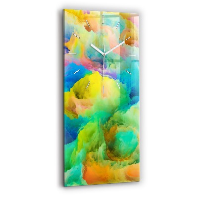 Zegar ścienny pionowy Fraktalna Tekstura