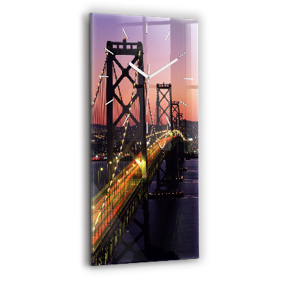 Zegar ścienny pionowy USA zachód słońca