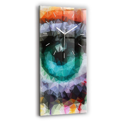 Zegar ścienny pionowy Kolorowe ludzkie oko