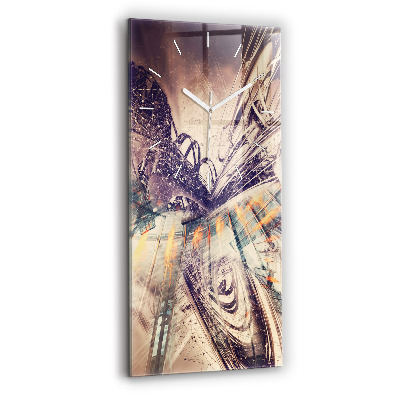 Zegar pionowy Abstrakcyjny mechanizm