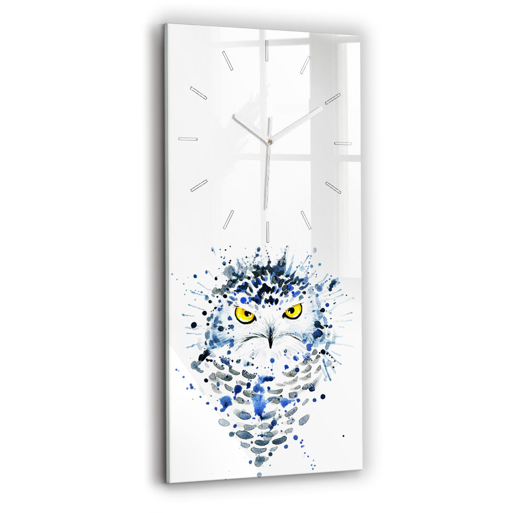 Zegar ścienny pionowy Sowa spojrzenie