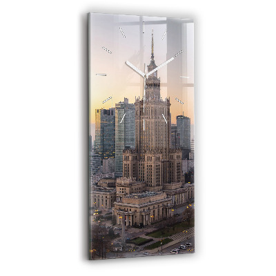 Zegar pionowy Panorama Warszawy