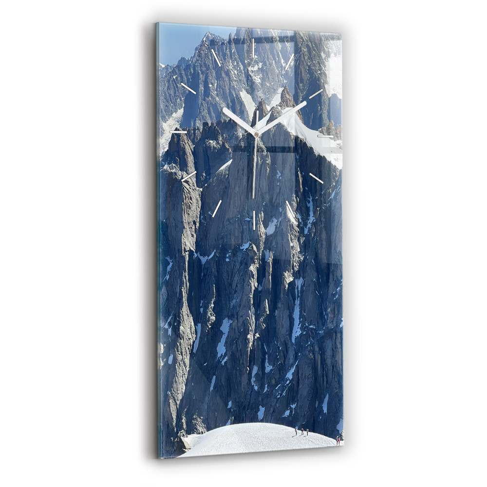 Zegar pionowy Góry Alpy zimą
