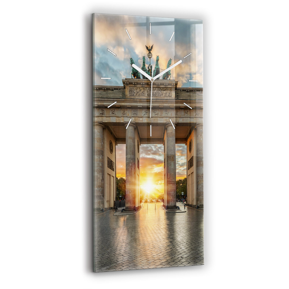 Zegar ścienny pionowy Brama Brandenburska w Berlinie