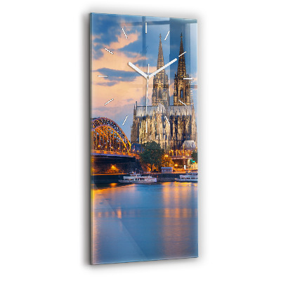 Zegar ścienny pionowy Widok na ratusz