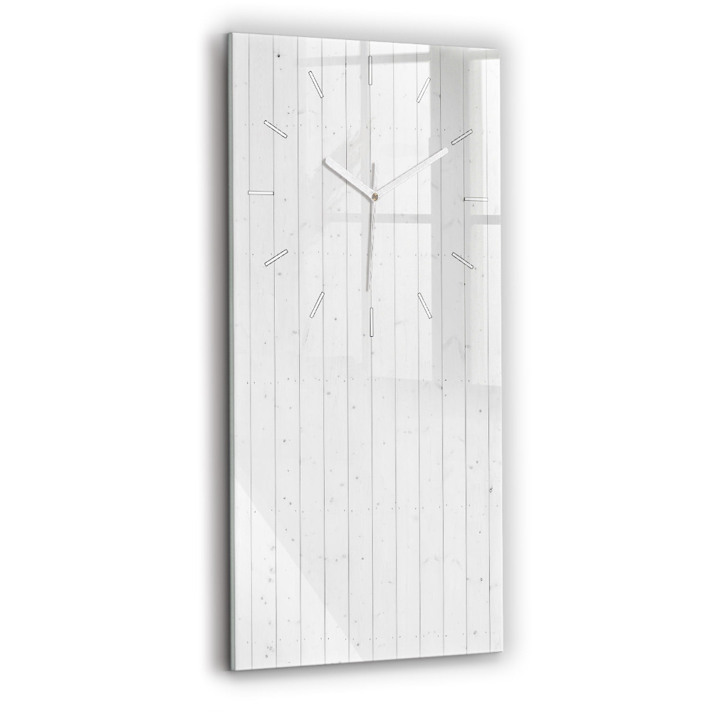 Zegar ścienny pionowy Panele drewniane wzór