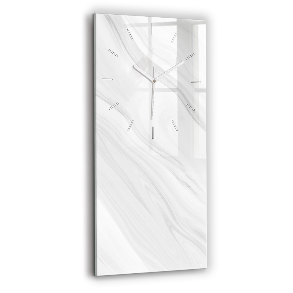 Zegar ścienny pionowy Dekoracyjny marmur