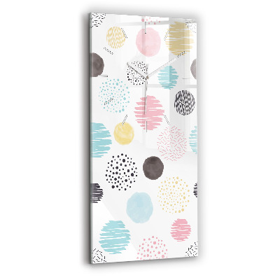 Zegar ścienny pionowy Geometryczny wzór