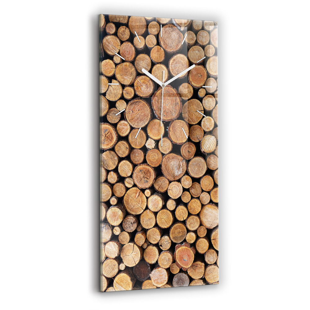 Zegar ścienny pionowy Słoje drzew
