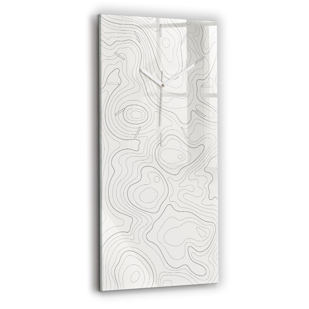 Zegar ścienny pionowy Plamy abstrakcja