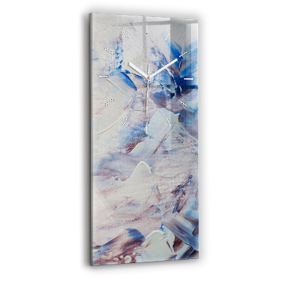 Zegar ścienny pionowy Abstrakcja tekstura farby