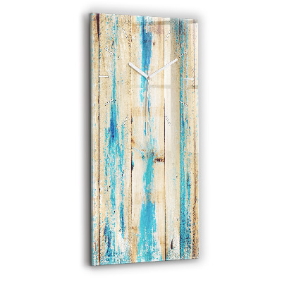 Zegar ścienny pionowy Porysowane drewno