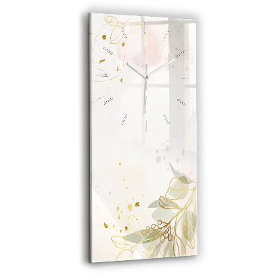 Zegar pionowy Pastelowa abstrakcja