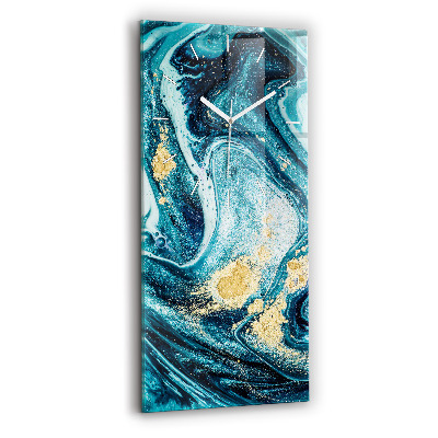 Zegar pionowy Abstrakcyjny marmur