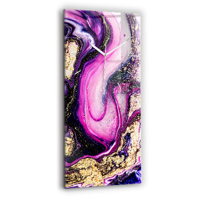 Zegar pionowy Abstrakcja marmur