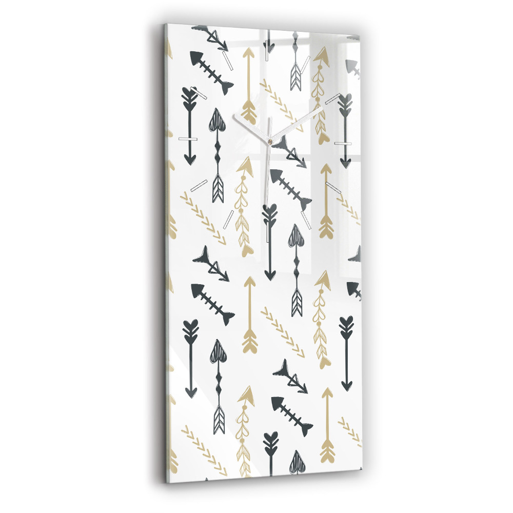 Zegar ścienny pionowy Geometryczny wzór hipsterski