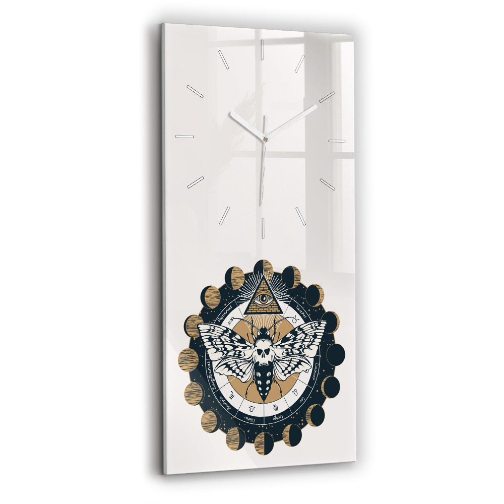 Zegar pionowy Fazy księżyca i oko