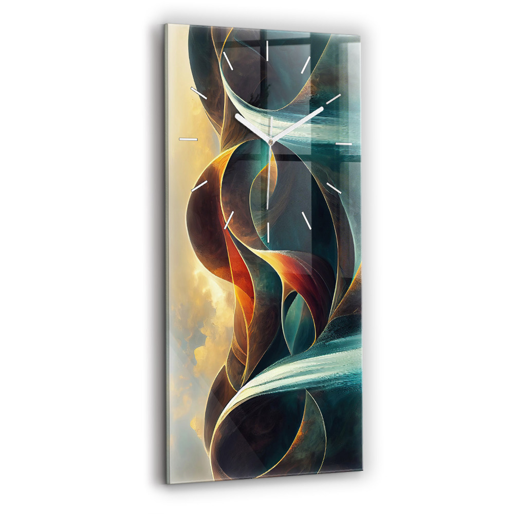 Zegar pionowy Płynący wodospad